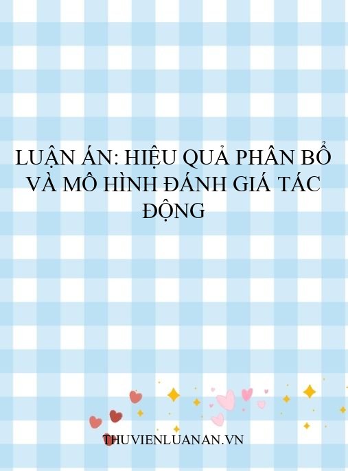 Luận án: Hiệu quả phân bổ và mô hình đánh giá tác động