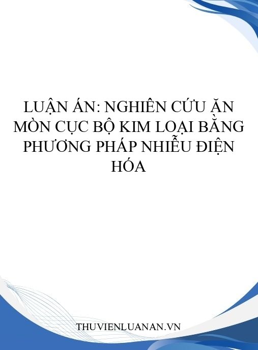 Luận án: Nghiên cứu ăn mòn cục bộ kim loại bằng phương pháp nhiễu điện hóa