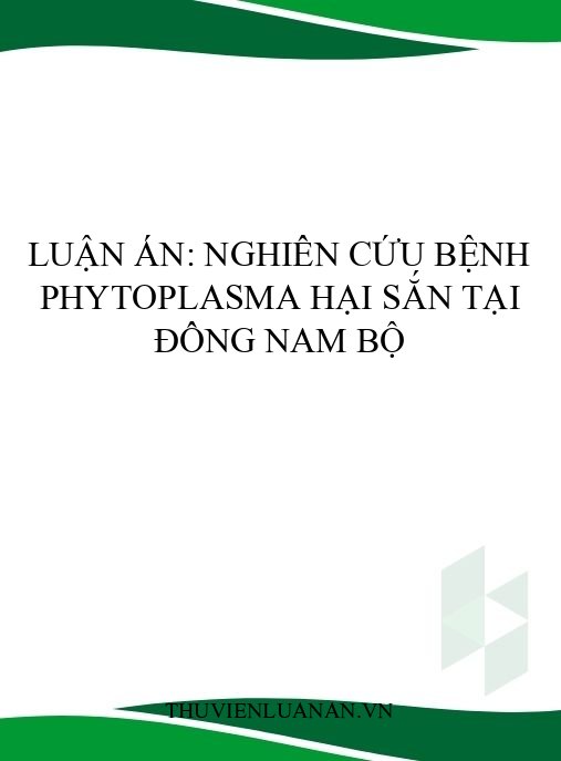 Luận án: Nghiên cứu bệnh phytoplasma hại sắn tại Đông Nam Bộ