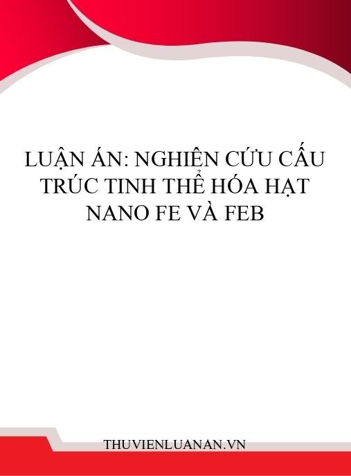 Luận án: Nghiên cứu cấu trúc tinh thể hóa hạt nano Fe và FeB