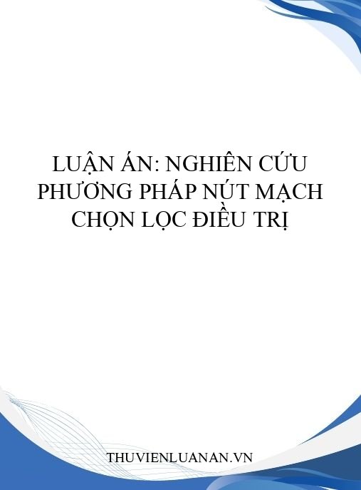 Luận án: Nghiên cứu phương pháp nút mạch chọn lọc điều trị