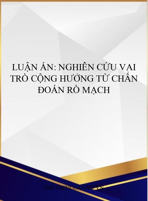 Luận án: Nghiên cứu vai trò cộng hưởng từ chẩn đoán rò mạch