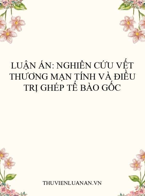 Luận án: Nghiên cứu vết thương mạn tính và điều trị ghép tế bào gốc