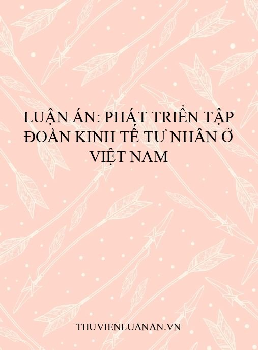 Luận án: Phát triển tập đoàn kinh tế tư nhân ở Việt Nam
