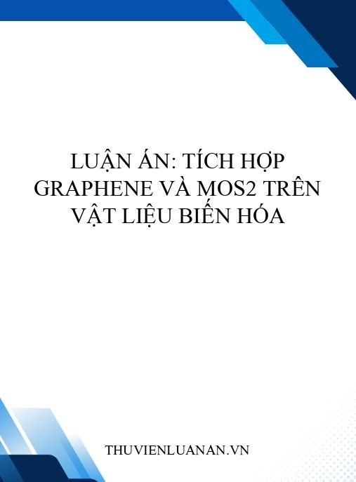 Luận án: Tích hợp graphene và MoS2 trên vật liệu biến hóa