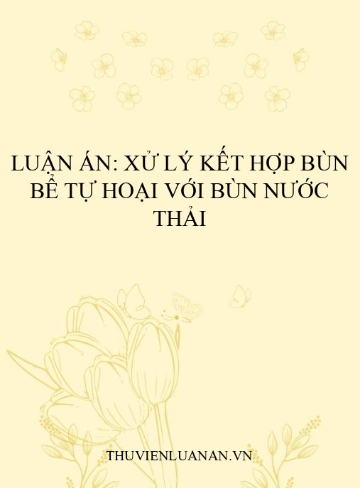 Luận án: Xử lý kết hợp bùn bể tự hoại với bùn nước thải